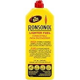 Ronson Lighter Fuel 5 fl oz &ndash; Lighter Fluid Refill for Wick Lighters, Clean-Burning Fuel for Refillable Lighters, Outdoor, Camping &amp; Everyday Use, Precision Pour Spout