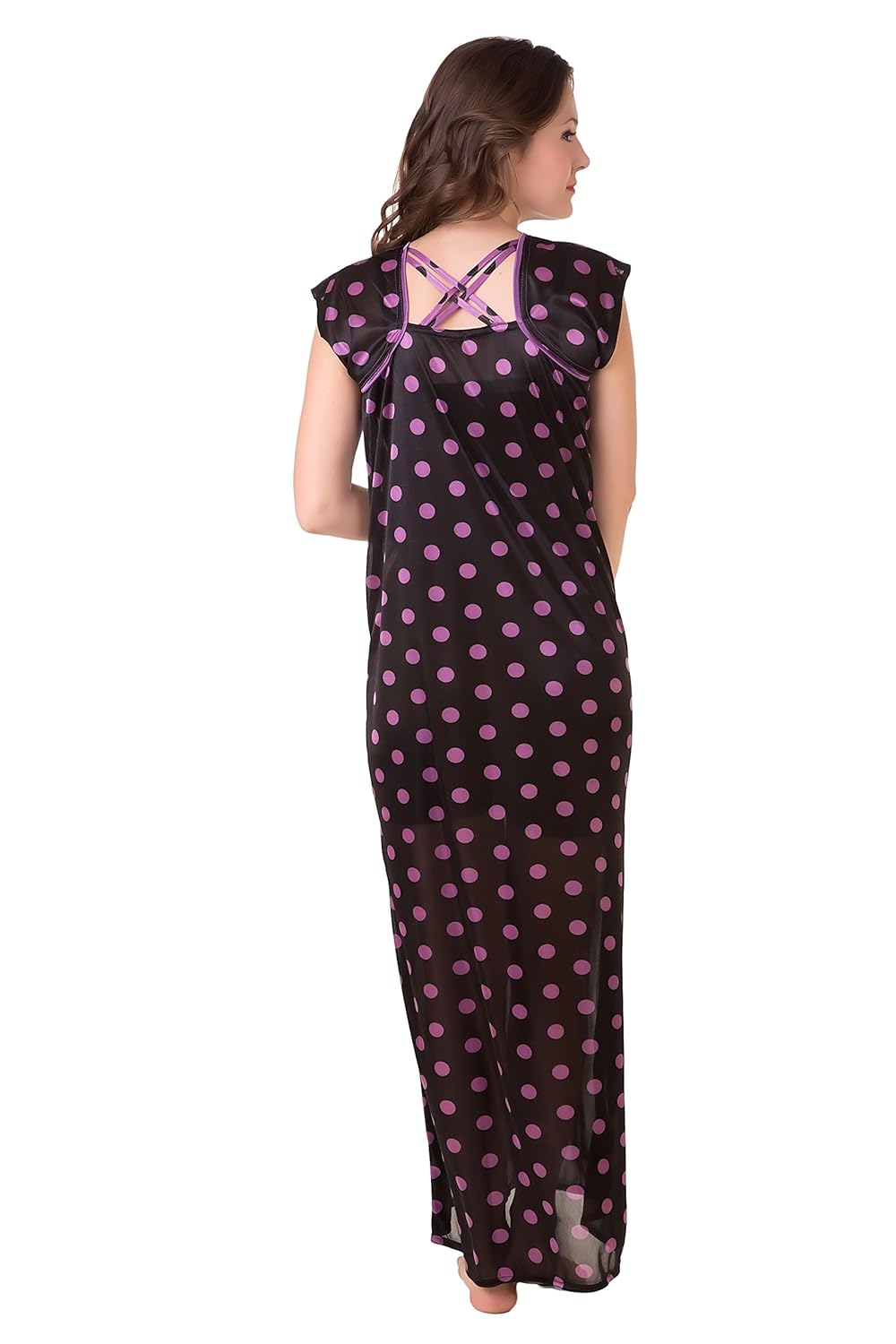 masha women's satin nighty nt42-143