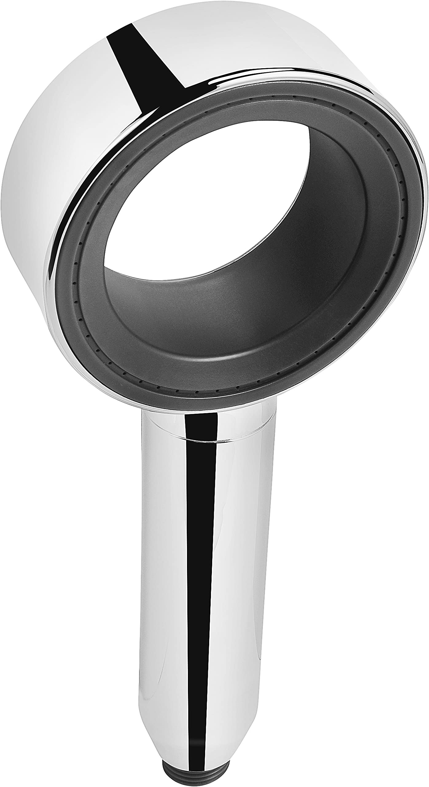 Cornat TECB3479 Leomil Hand Shower Head Diameter 100 mm Chrome/Grey 2 Jet Types: Normal & Soft Jet - Anti-limescale & Water-Saving Insert/Eco Shower Head for Shower and Bath