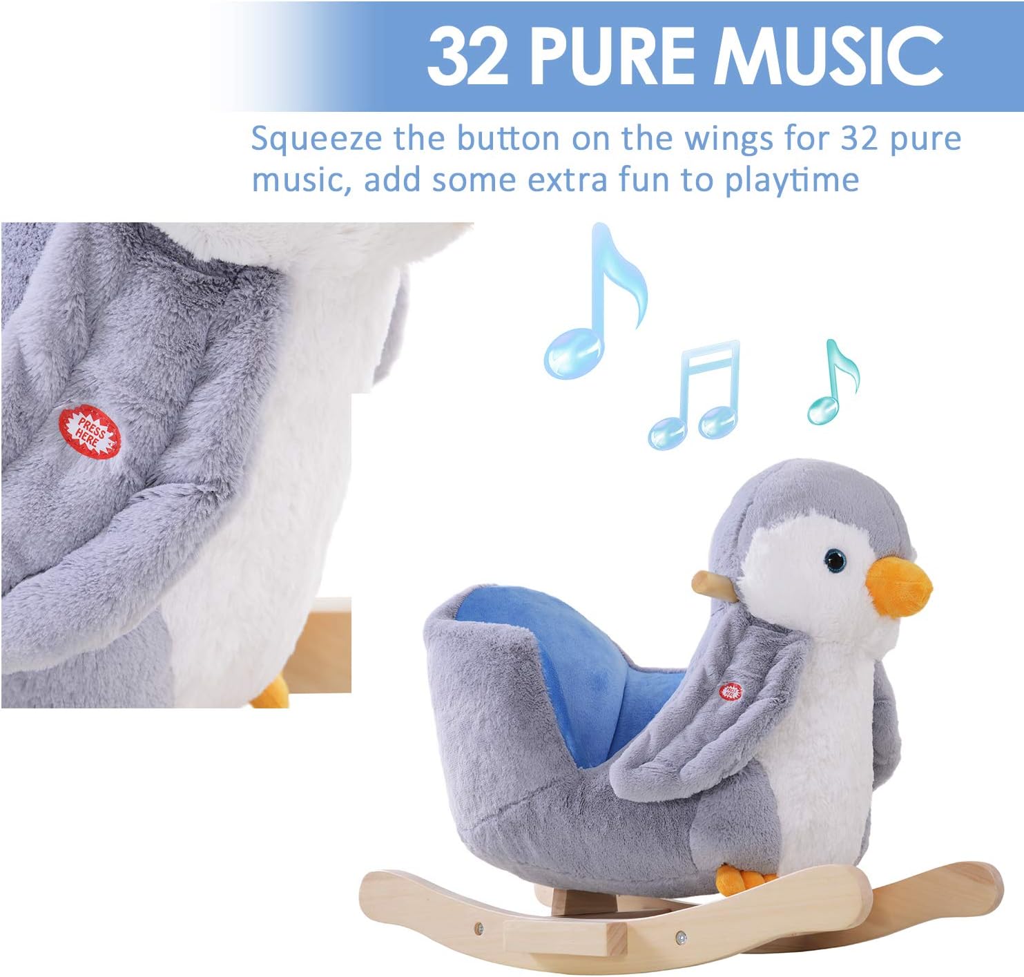 penguin rocking horse