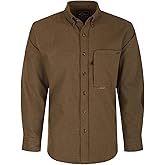 Drake Waterfowl Men's Autumn Brushed Twill Houndstooth Button-Down Long Sleeve Shirt
