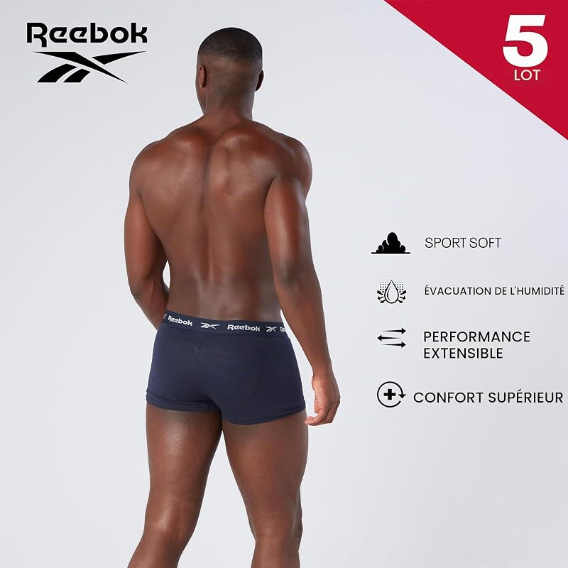 Boxers sous-Vêtements Homme Lot de 5
