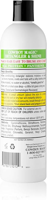 Cowboy Magic Detangler & Shine Conditioner 16 oz Horse Grooming view 2