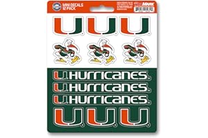 FANMATS NCAA Unisex-Teen Decal Set Mini 12 Pack