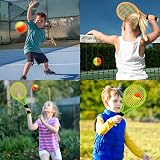 FINGER TEN Kids Tennis Balls Soft Low Compression 6 Pack Orange view 7