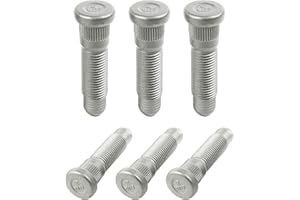RACOONA 6PCS Wheel Studs,M14 x 1.50 & 31mm Long Lug Studs Serrated Wheel Stud,Wheel Stud Replacement,Car Accessories Serrated Wheel Studs Lug Stud,Compatible with Select Models