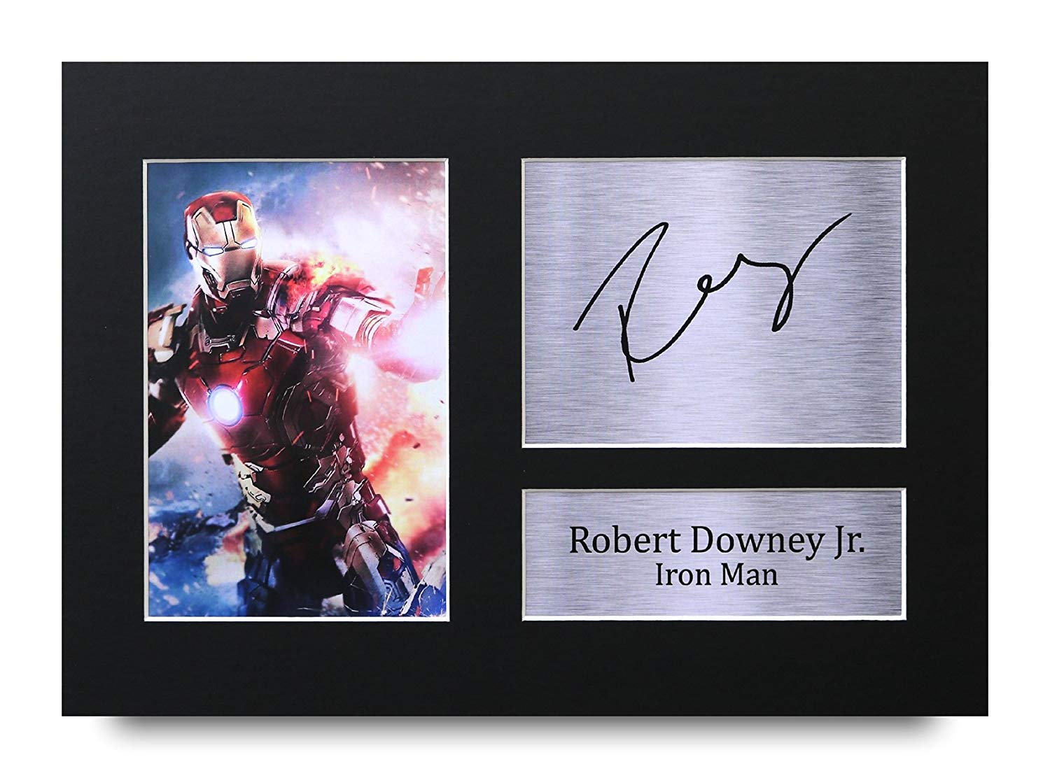 HWC Trading Robert Downey Jr Signed A4 Printed Autograph Iron Man The Avengers Print Photo Picture Display - Great Gift Idea