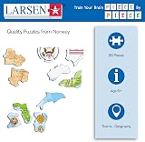 Larsen K36 USA Map Puzzle 90pc Tray Frame Jigsaw for Ages 8+ Geography States view 3