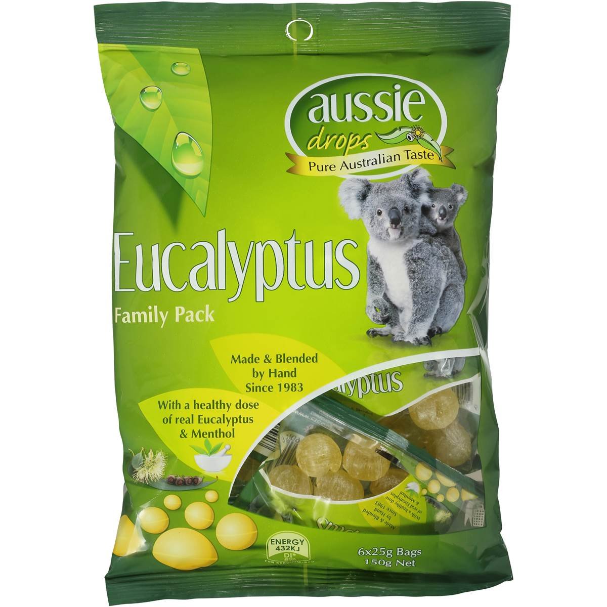 Eucalyptus Oil Menthol Aussie Drops Pure Australian Taste
