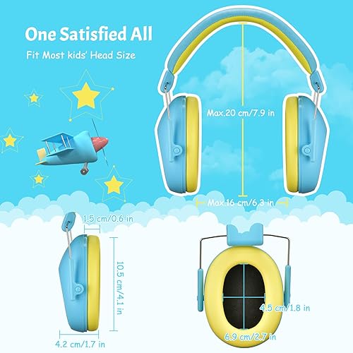 SNR35dB Hearing Protection Ear Muffs For Noise Reduction, Effective Ear Protection, Noise