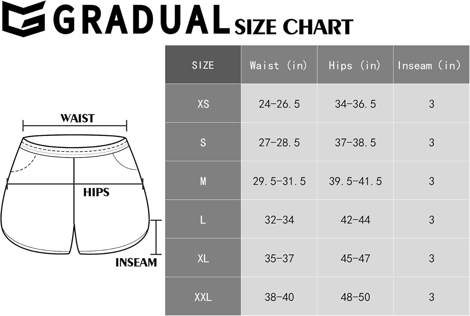 G Gradual Women's Running Shorts 3" Athletic Workout Shorts for Women with Zipper Pockets: Clothing