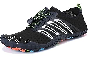 MAYZERO Water Shoes Men Women Swim Surf Shoes Beach Pool Shoes Wide Toe Hiking Aqua Shoes Winter House Slippers