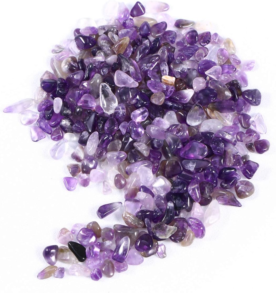 POPETPOP Aquarium Gravel Decorative Pebbles Underwater Landscaping Crushed Stone for Vase Fillers,Plants Bonsai 100g (Amethyst) - Image 5