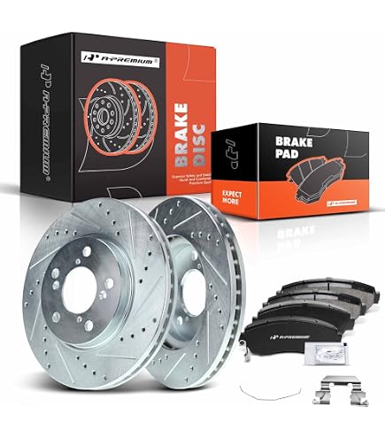 Drilled Slot Brake Rotors Ceramic Pad Rear Kit For Chevrolet Camaro