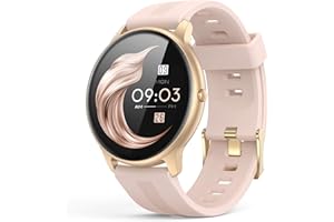 AGPTEK Smart Watch for Women, Smartwatch for Android and iOS Phones IP68 Waterproof Activity Tracker with Full Touch Color Sc