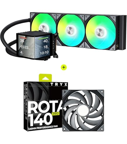 Amazon.com: TRYX Panorama 360 ARGB Curved Screen 360mm AIO and