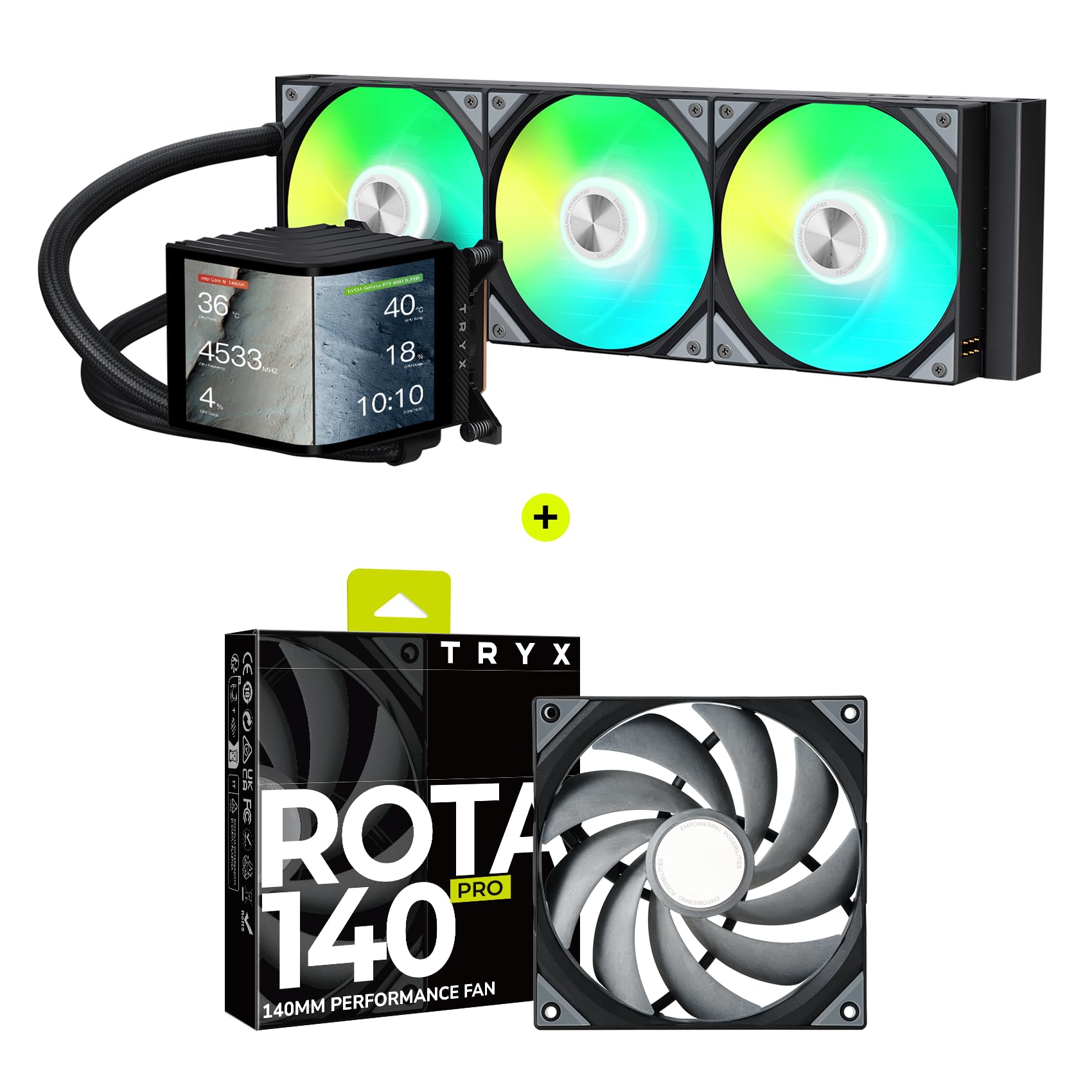 TRYX Panorama 360 ARGB Curved Screen 360mm AIO and