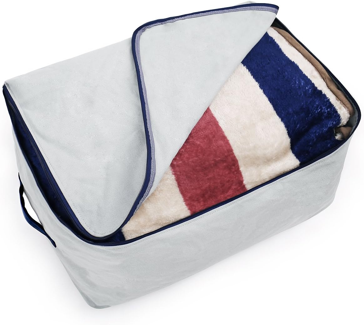 iwill createpro Canvas Household Jumbo Collapsible Storage Bag, Blanket Bag, closet soft storage bag - Image 5