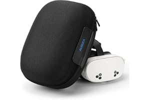 Aubika Hard Carrying Case for Meta Quest 3S/Quest 3/Quest 2, Suitable for Most VR headsets and Touch Controller Accessories, 