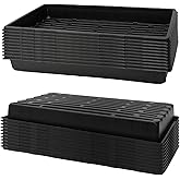 RooTrimmer 20 Pack 1020 Trays, No Drain Holes, 20" x 10", Extra Thick Heavy Duty Seed Starting Trays -Reusable Propagation Flats for Microgreens, Seedlings, Plant Germination, Fodder and Transplant