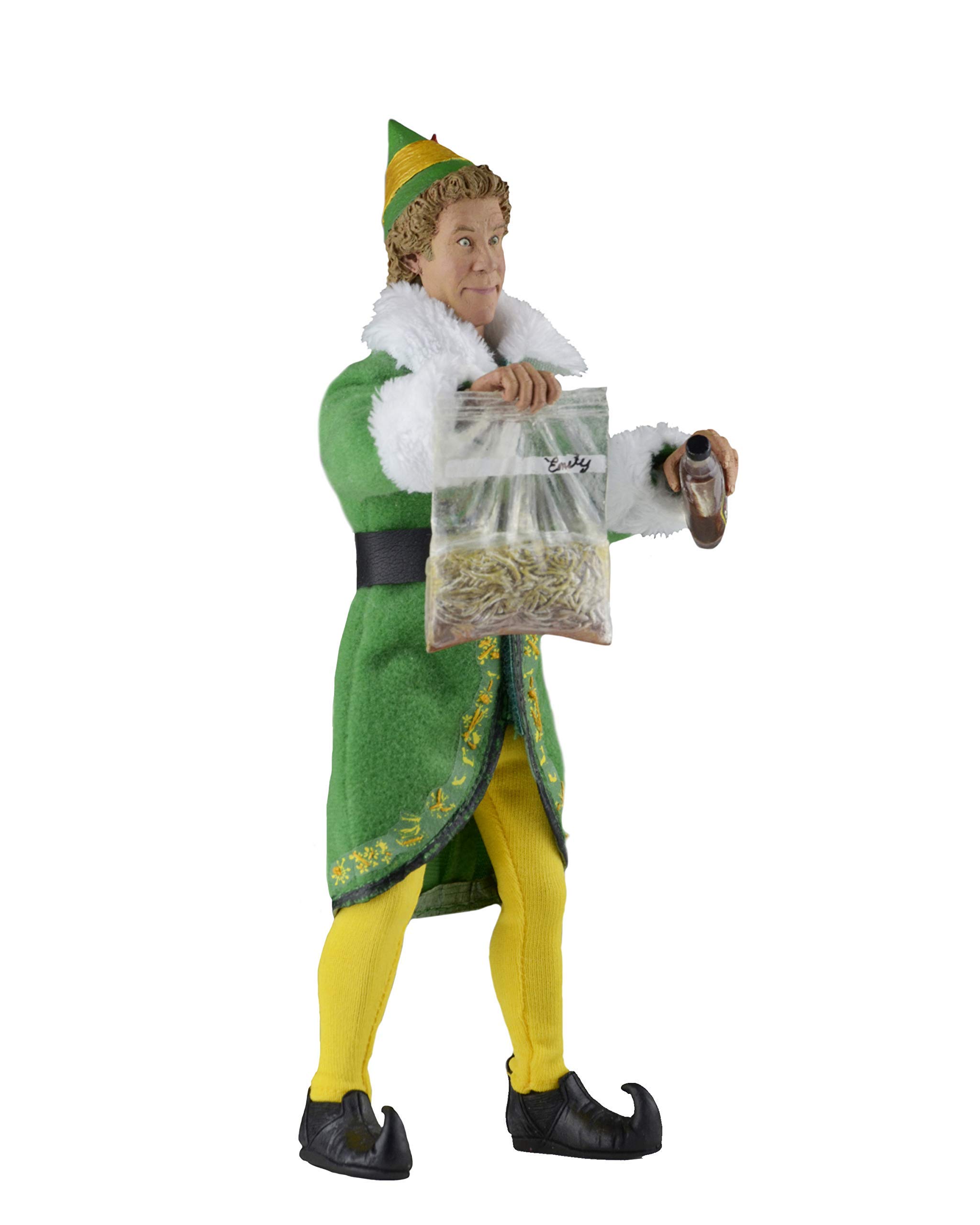NECA Elf Will Farrell Buddy the Elf Retro 8" Clothed Action Figure
