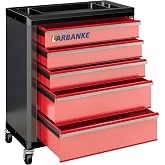 LARBANKE 5 Drawer Rolling Tool Chest with Wheels&amp;Lock,24.6&ldquo;W&times;13&ldquo;D&times;25.4&rdquo;H | Waterproof Multifunction Top, Connect Rods for Stacking with Same Series Cabinet,360&deg; Wheels with Brakes, Locking System