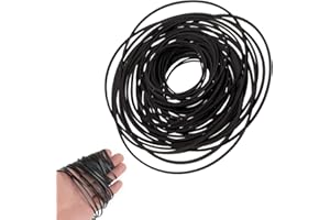 TEANTECH Recorder Rubber Belts, Cassette Recorder Repair Maintenance Mix Cassette Rubber Square Belt 40-135MM (50PCS)