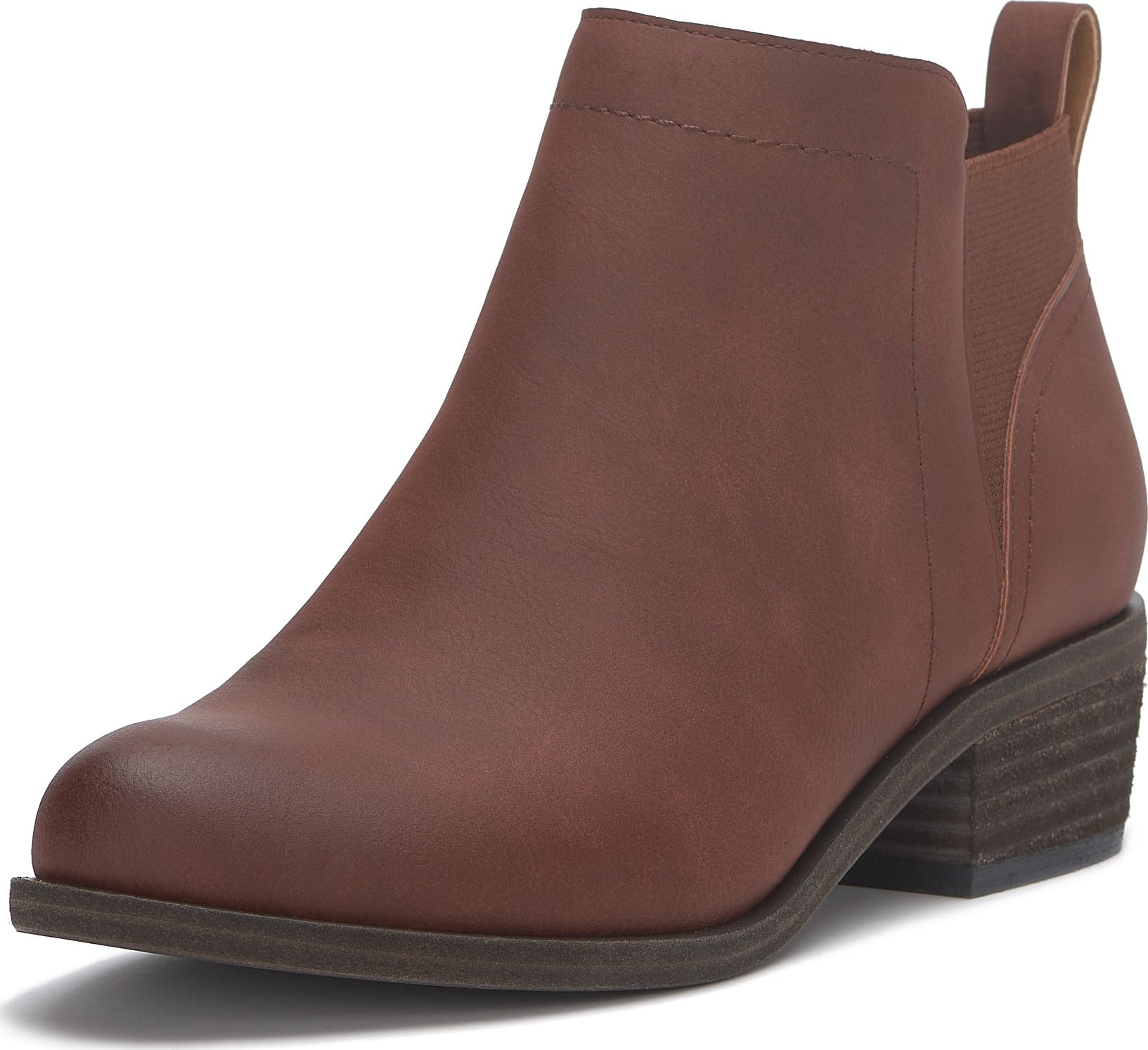 Lucky Brand Women’s Badene Ankle Boot, Brownstone/Brownstone, 6.5