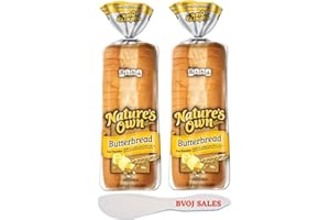 Nature's Own Butterbread Sliced White Bread Loaf, 20 oz 2 Pack And (1) BVOJ SALES Spatula