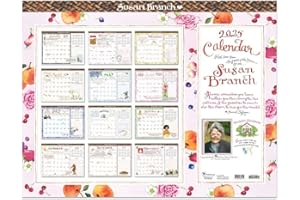 TF PUBLISHING 2025 Susan Branch Large Desk Pad Monthly Blotter Calendar - 12 Month Desktop Calendar - For Office Desk or Wall - Tear-Off Pages with Large Monthly Grids - Horizontal - 22” x 17”