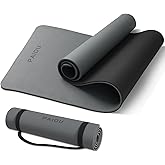 PAIDU Yoga Mat Non Slip Anti-tear,extra thick-2/5 inch(10MM)High Resiliency Professional POE Yoga Mats for Women Men Kids,72"x24"inch,Workout, Yoga, Pilates and Floor Exercise, with Carrier Strap