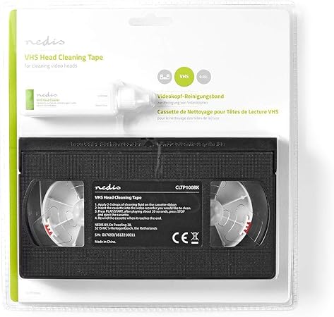 HQ VHS Head Cleaner - Cinta de Limpieza VHS-C, Negro: Amazon.es: Electrónica