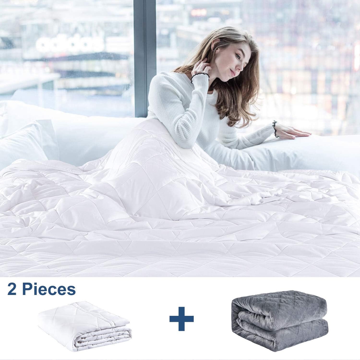 Amazon.com: JOLLYVOGUE Weighted Blanket 25 lbs Adult, 60''x80