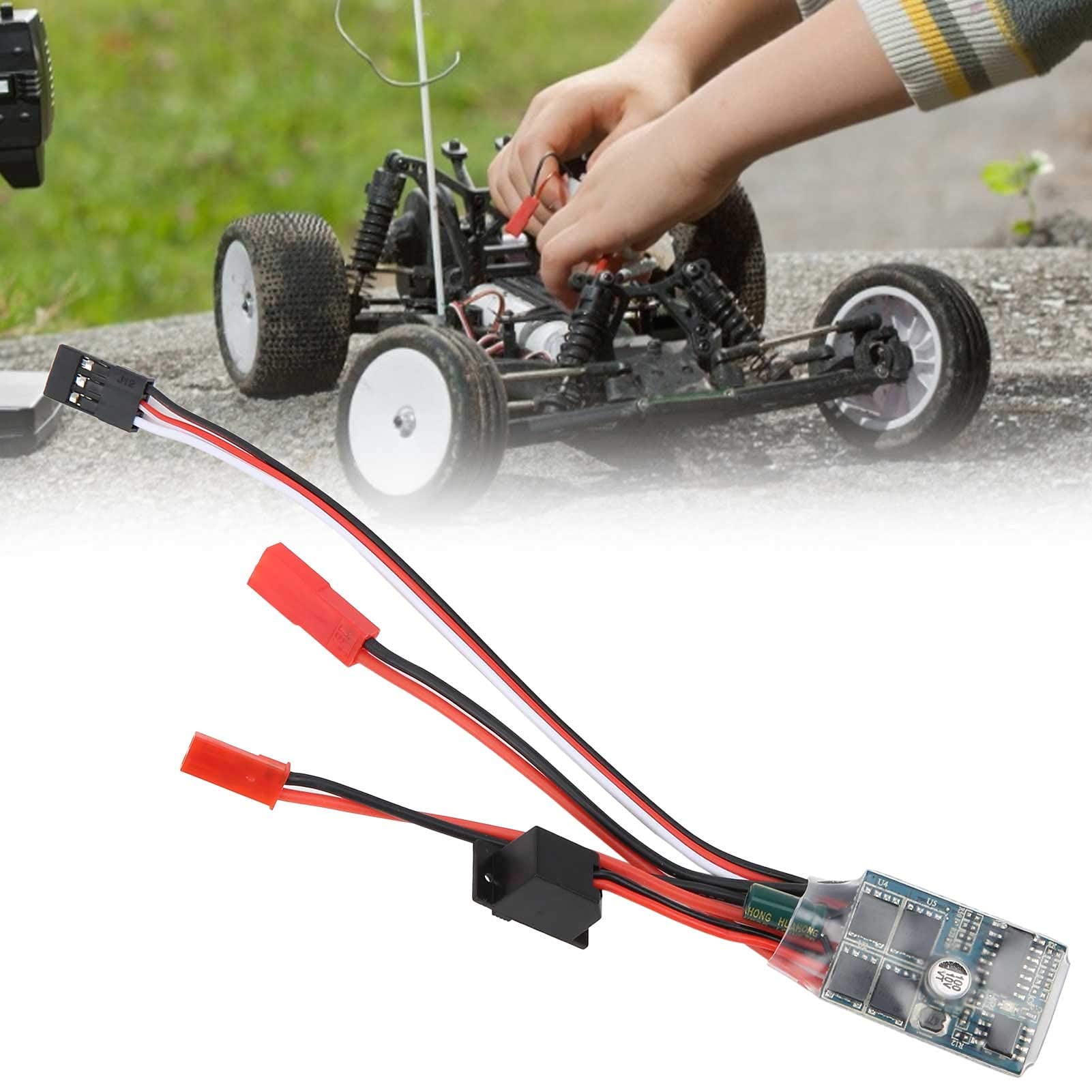 30A Brushed Electronic Speed Controller, ESC for RC Vehicles Remote Control Replacement Accessory