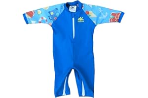 Nozone Fiji Sun Protective Baby Swimsuit, Double Zipper, UPF 50+