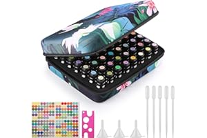 FITNATE Essential Oil Storage Lotus 56 Bottles Essential Oil Case Shockproof, Waterproof and Durable, Holding 5/10/15 ml Bottles, Essential Oils Travel Case for Young Living Oils,Doterra Containers