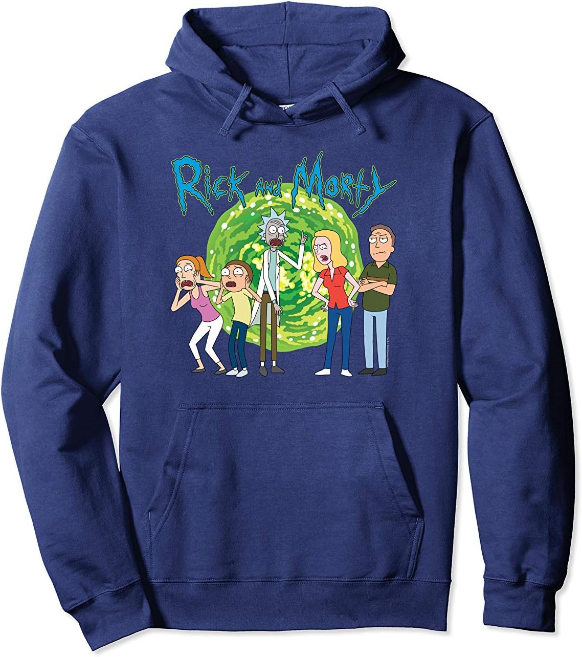 Hoodie Gifts Pullover Rick & Morty Family Group Portal with Logo