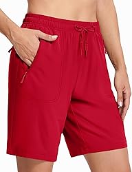 MAGCOMSEN Womens Hiking Shorts with Elastic