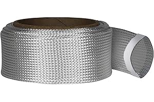 Fibre Glast Fiberglass Sleeving – Cloth-Mesh Tubing Bonds & Reinforces Hoses, Hockey Sticks, Oars, Golf Clubs, Studs, Mandrels & Cylinders – Epoxy & Resin Compatible, 10 Oz, 1 Yard, Made in USA