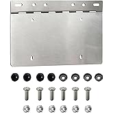 10511 304 Stainless Steel Heavy-Duty Chrome Angle License Plate Holder (with Adjustable Hinges), Suitable for Trucks/Trailers/semi Trucks/Vintage Cars, etc (1pack)