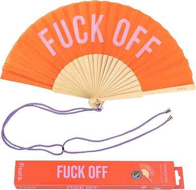 Fisura Original Handheld Folding Fan with Hanger Red Wood Fan