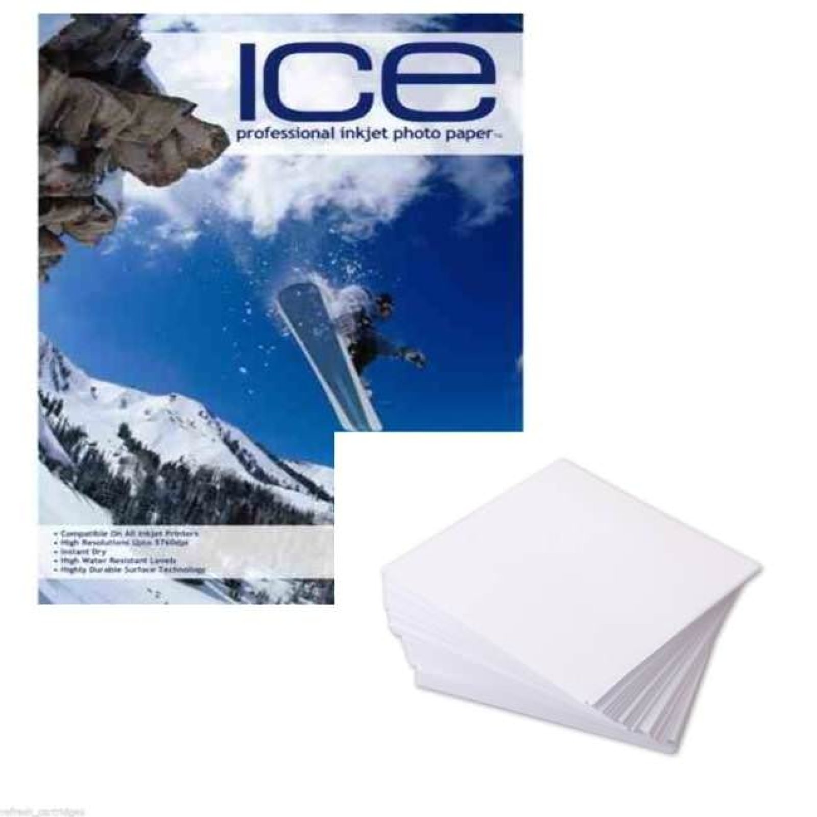 50 Sheets ICE A4 220gsm Double Sided Matt / Matte Photo Paper