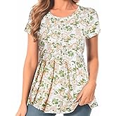 Bearsland Women’s Nursing Top Long Sleeve Scoop Neck Nursing Shirt Breastfeeding Shirt Pregnancy Clothes