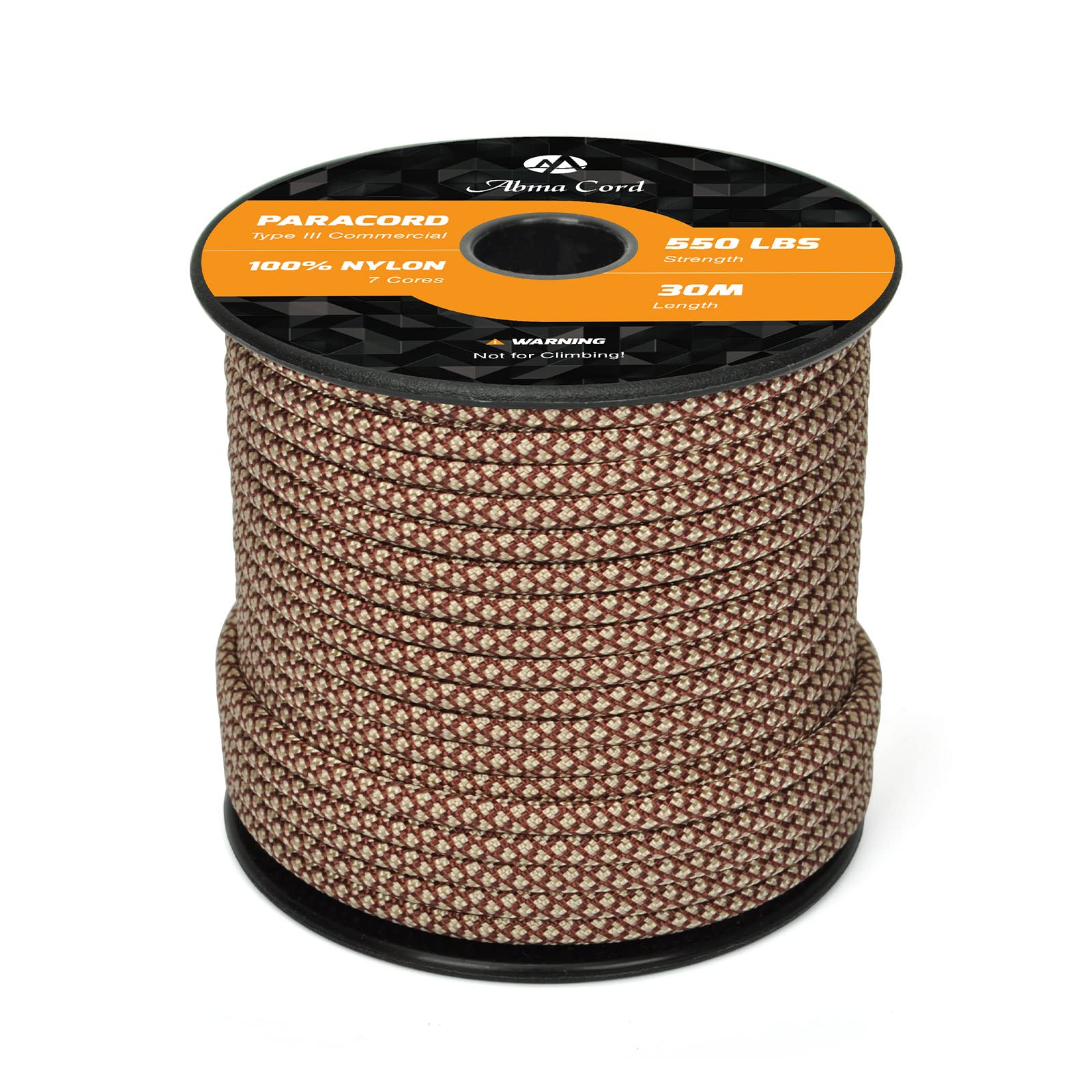 Abma Cord Paracord 550 4mm Nylon Rope Type III 7 Strands Parachute Cord - Max. 250kg (550lbs)