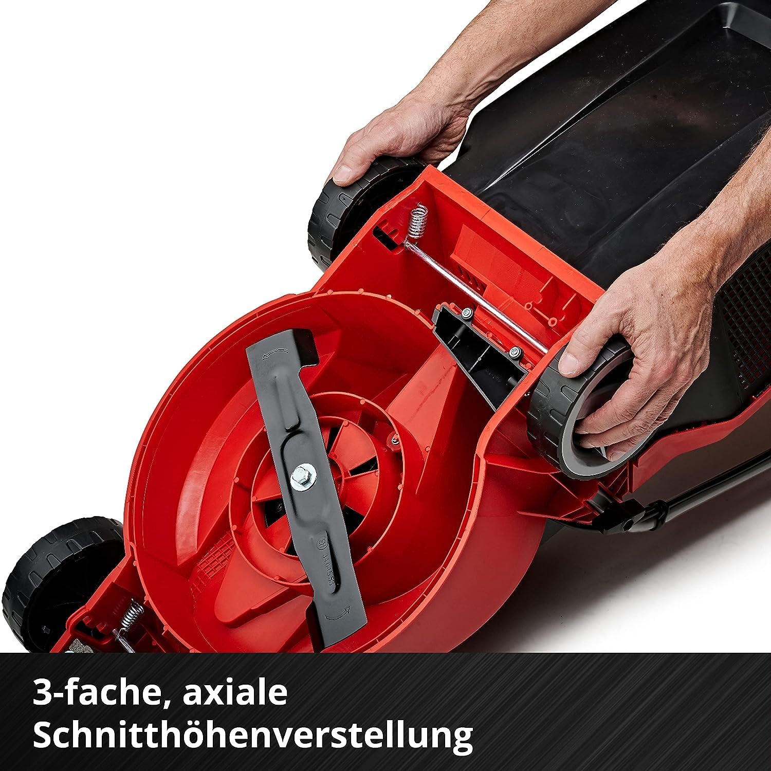 Einhell City Akku-Rasenmäher GE-cm 18/30 Li Kit Power X-Change (18 V, 30 cm Schnittbreite, bis 150 m², Brushless, 25L Fangkorb, 30-70 mm Schnitthöhe, inkl. 3,0 Ah Akku + Ladegerät) 7