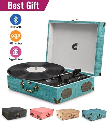 wockoder turntable bluetooth