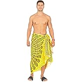LA LEELA Men's Sarong Beach Cover Ups Wraps