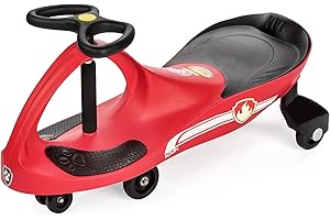 PAW Patrol - The Original PlasmaCar by PlaSmart Inc. - Marshall – Red, Ride On Toy, Ages 3 yrs and up, No batteries, gears, or pedals, Twist, turn, wiggle for endless fun