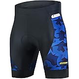 Souke Sports Men's Cycling Shorts 4D Padded Bike Biking Half Pants Bicycle Riding Quick-Dry Tights with Pocket