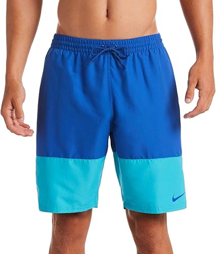mens red nike swim trunks